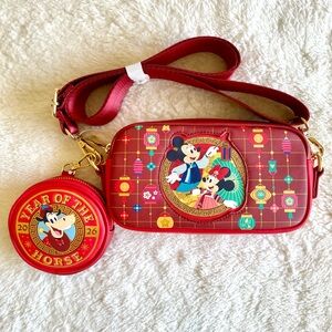 Disney Parks x Loungefly Lunar New Year Crossbody Bag & Coin Purse